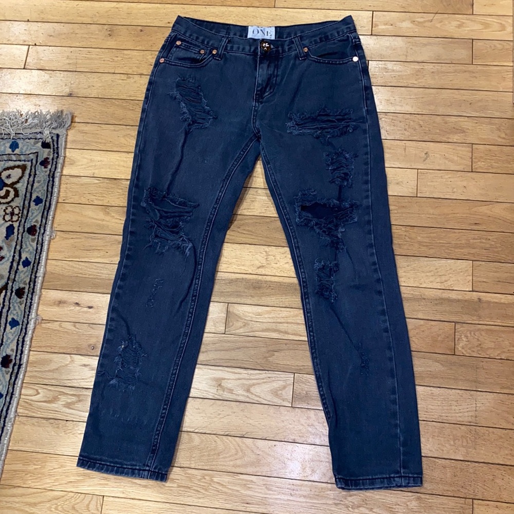 One Teaspoon distressed jeans denim pants bottoms